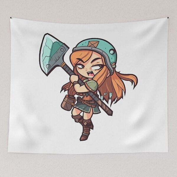 Item preview, Human Female Warrior With A Polearm designed and sold by TaurusDigital.