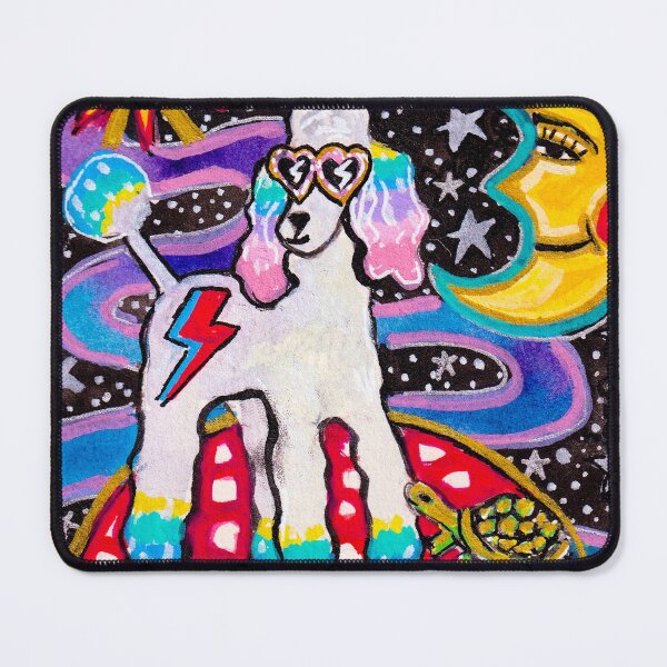 Item preview, Poodle Mushroom Magic with Sun and Moon designed and sold by Magicpoodleland.