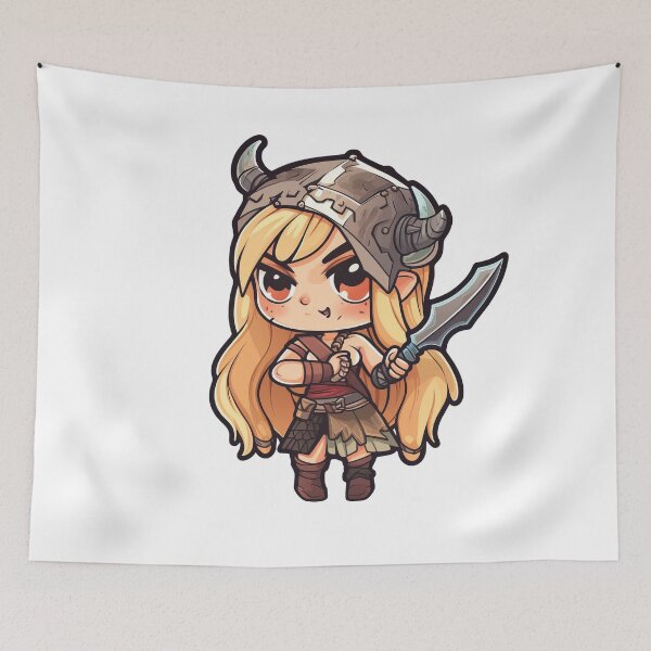 Item preview, Human Female Warrior With A One Handed Sword designed and sold by TaurusDigital.