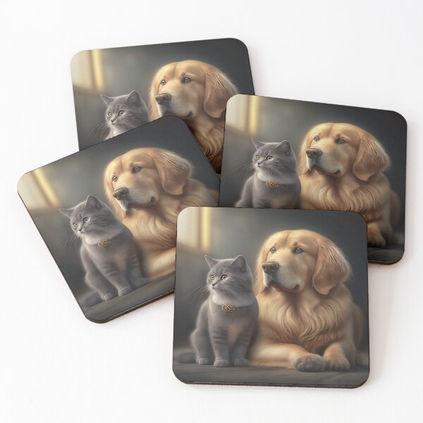 Item preview, Cat and dog - animals lover designed and sold by SameeraDammeyer.