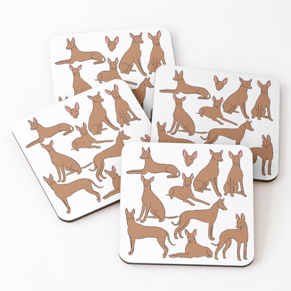 Item preview, Cute cartoon Pharaoh hound dog illustration pattern  designed and sold by Yarafantasyart.