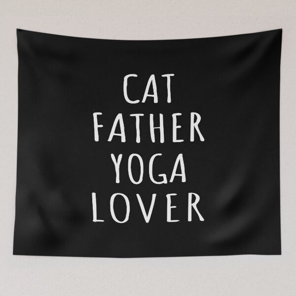 Item preview, Cat Father Yoga Lover I designed and sold by Lemon Pepper.