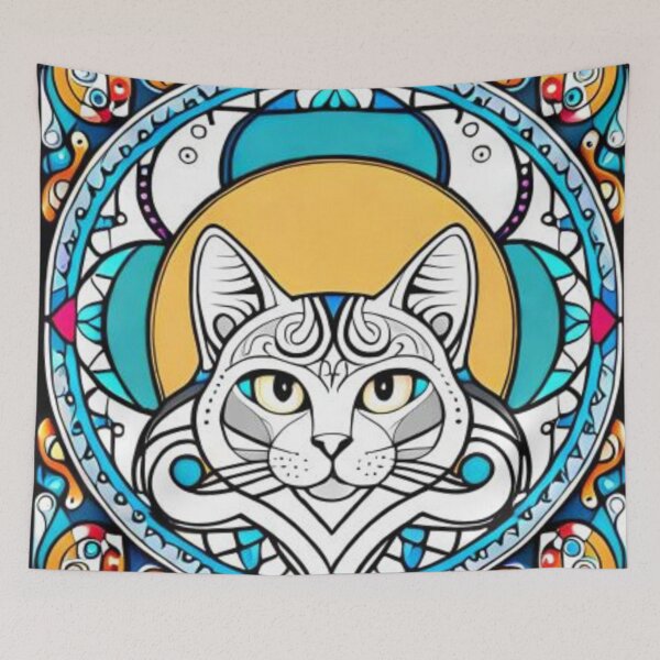 Item preview, Cat Mandala designed and sold by Omkar Upadhyay.