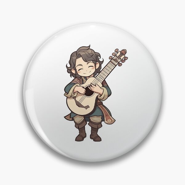 Item preview, Human Male Bard With A Guitar designed and sold by TaurusDigital.