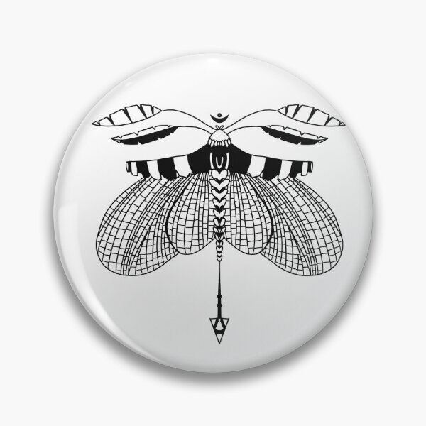 Item preview, Simple balck and white Dragon fly doodle designed and sold by Daizydrawshop.