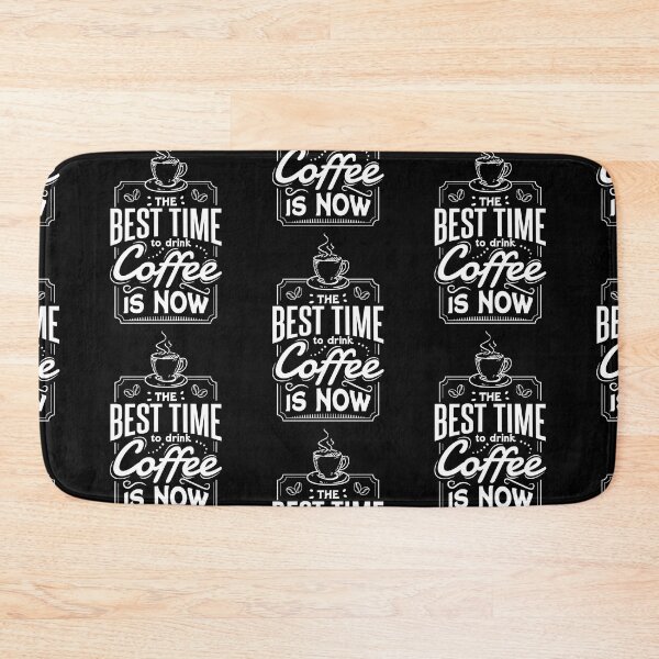 Item preview, The best time to drink coffee is now Retro Vintage Coffee Lover designed and sold by Designer-Girl.