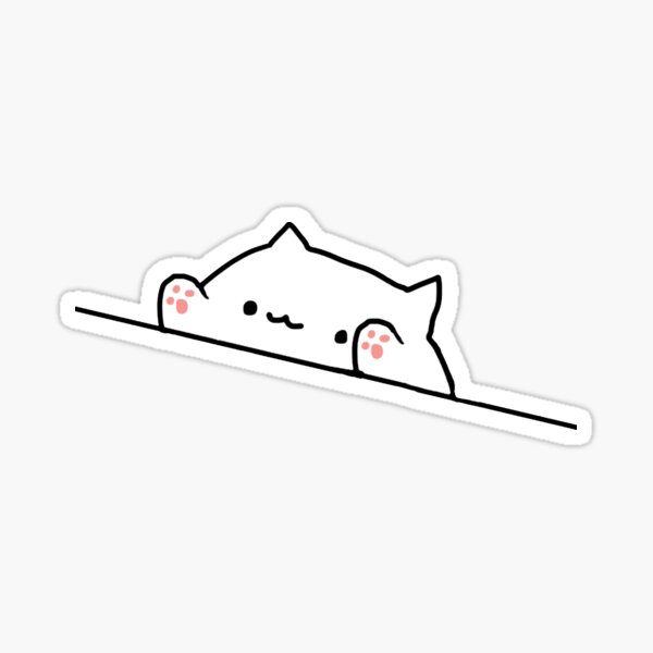 "Bongo Cat" Sticker for Sale by PetStation Redbubble