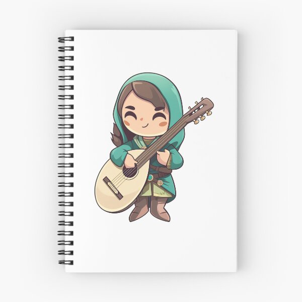 Item preview, Human Female Bard With A Lute designed and sold by TaurusDigital.
