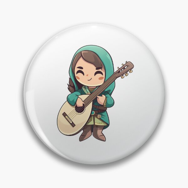 Item preview, Human Female Bard With A Lute designed and sold by TaurusDigital.