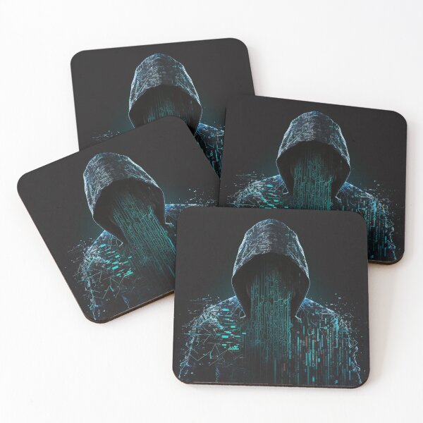Item preview, man with hood hacker designed and sold by BladiWear.