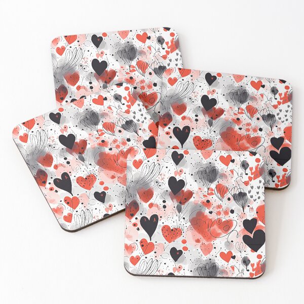 Item preview, Trendy Modern Heart Prints designed and sold by AllPrintsMore.