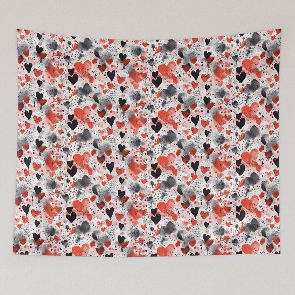Item preview, Trendy Modern Heart Prints designed and sold by AllPrintsMore.