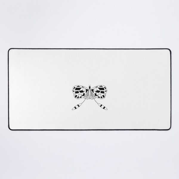 Item preview, Monmon Simple butterfly black and white doodle designed and sold by Daizydrawshop.