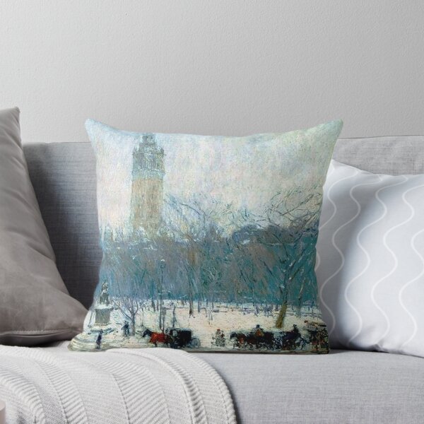 Item preview, Snowstorm Madison Square by Childe Hassam designed and sold by tomorrowsart.