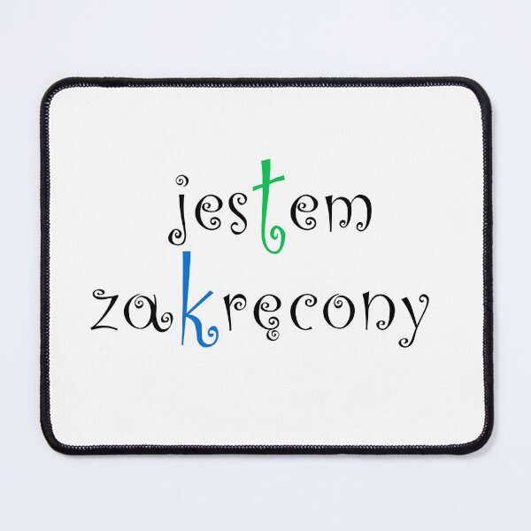 Aperçu de l'œuvre Jestem zakręcony - vert et bleu créée et vendue par WRECZ.
