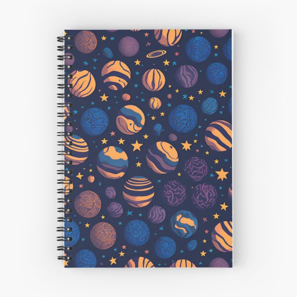 Item preview, Planets and Stars Space Print designed and sold by ArtsyWishesShop.