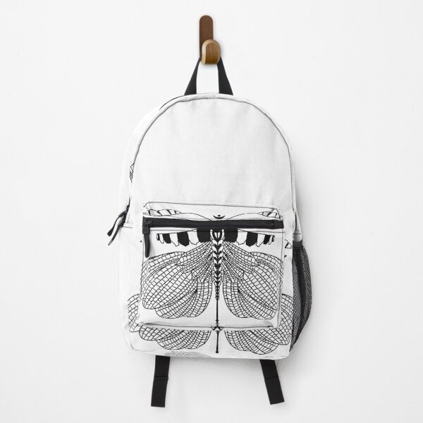 Item preview, Simple double winged dragonfly black and white doodle designed and sold by Daizydrawshop.