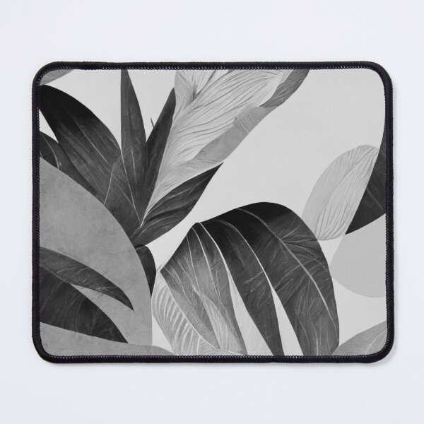 Item preview, Pattern Pattern Black and White Natural Design Leaves Plants Nature Monochrome designed and sold by Univers Noir et Blanc.