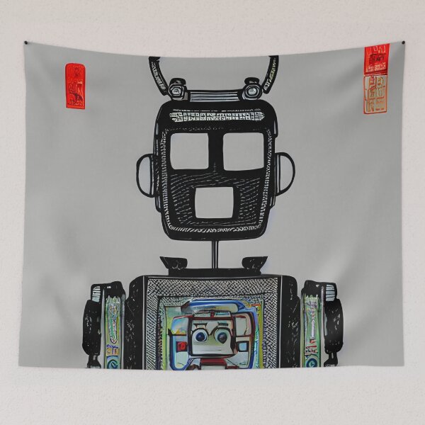 Item preview, Robot in the style of famous art. designed and sold by CRAFTER-MEDIA.