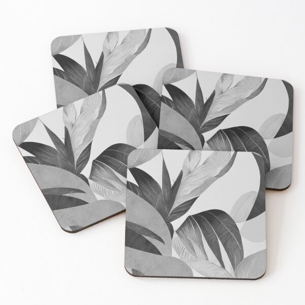 Item preview, Pattern Pattern Black and White Natural Design Leaves Plants Nature Monochrome designed and sold by Univers Noir et Blanc.