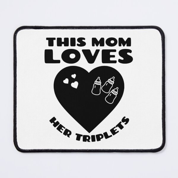 Item preview, This Mom Loves Her Triplets designed and sold by PlayfulPrint.