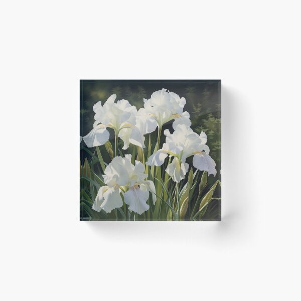 Item preview, White Irises  designed and sold by Vanover Designs.
