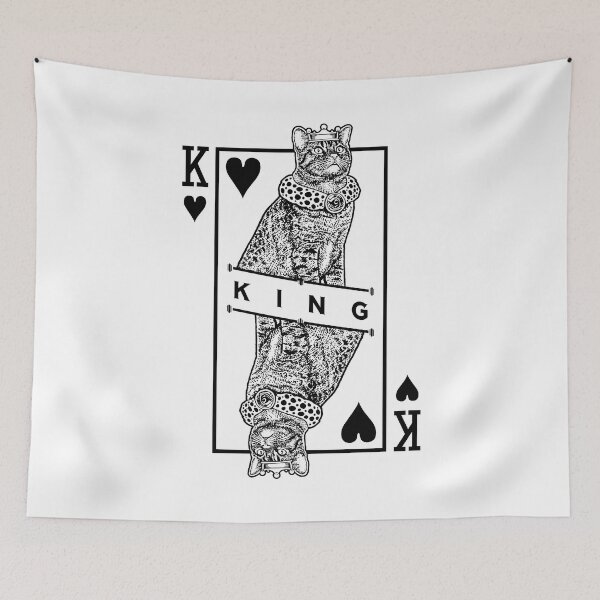 Item preview, Ocicat Cat Lover King Of Hearts Funny Pop Art designed and sold by GrandeDuc.