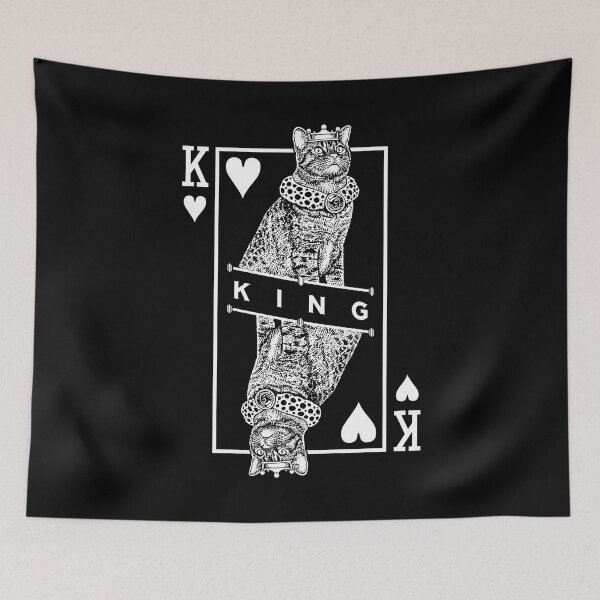 Item preview, Ocicat Cat Lover King Of Hearts Funny Pop Art designed and sold by GrandeDuc.
