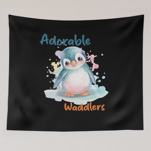 Item preview, Adorable Penguin Art - Cute and Colorful Penguin Illustrations designed and sold by Dream-Palette.