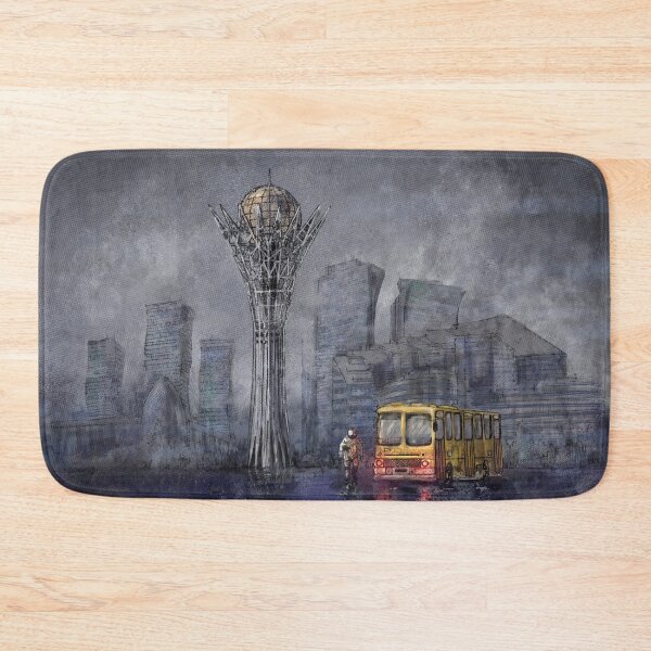 Item preview, Astana, Astronaut and yellow bus designed and sold by Denis Godyna.