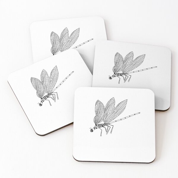 Item preview, Simple double winged dragonfly side view  designed and sold by Daizydrawshop.