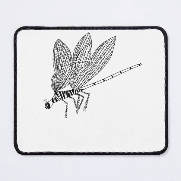 Item preview, Simple double winged dragonfly side view designed and sold by Daizydrawshop.