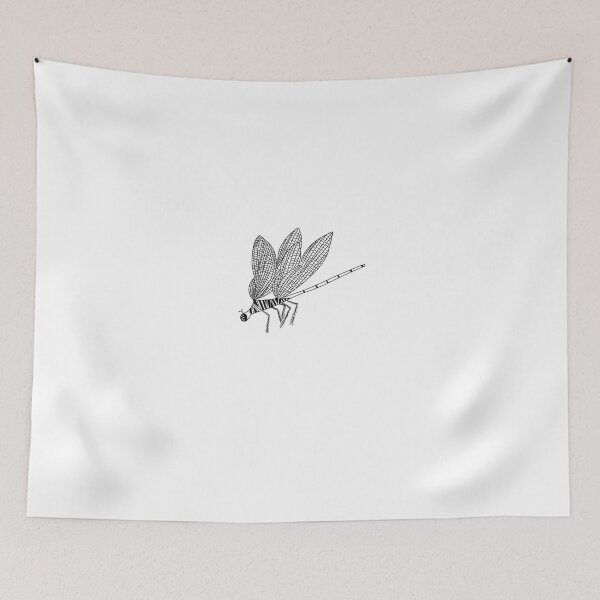 Item preview, Simple double winged dragonfly side view  designed and sold by Daizydrawshop.
