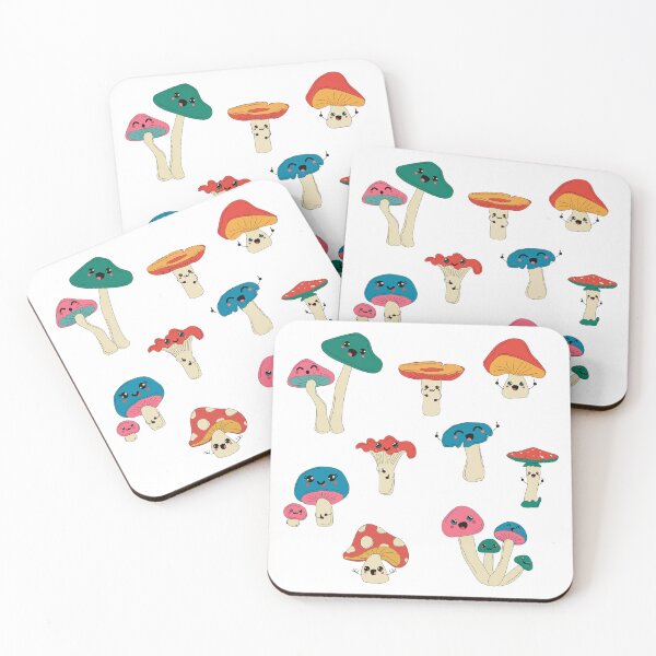 Item preview, Big set of Cute Kawaii Mushrooms cartoon illustration.  designed and sold by Innamalinka.