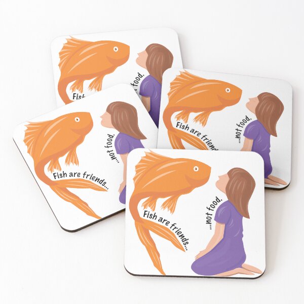 Item preview, Fish Are Friends Not Food. designed and sold by AlegantCo.