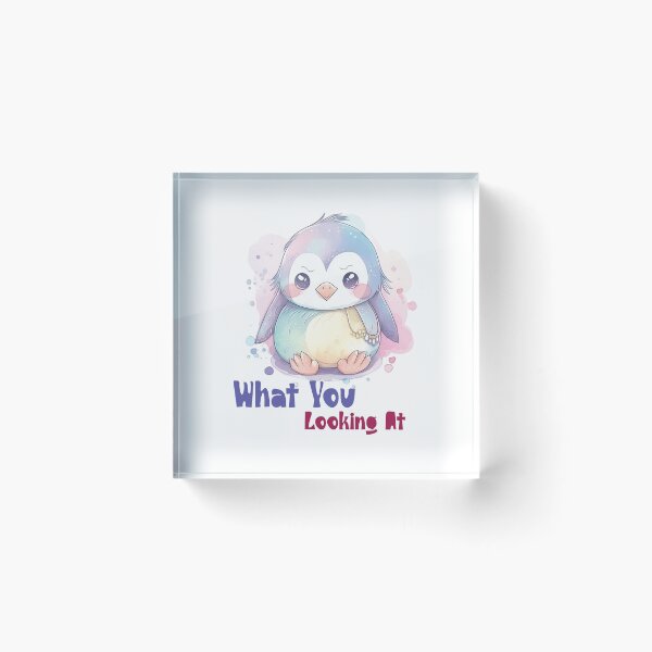Item preview, What Are You Looking At ? Cute Penguin Art for Animal Lovers designed and sold by Dream-Palette.