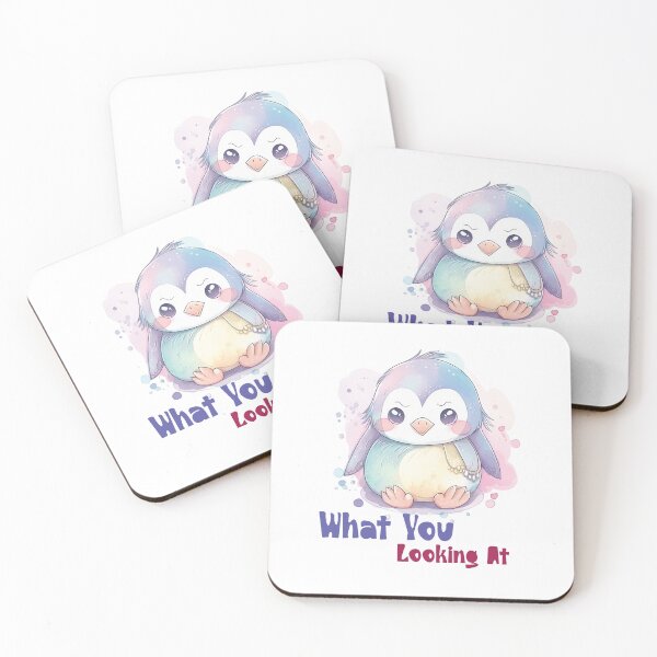 Item preview, What Are You Looking At ? Cute Penguin Art for Animal Lovers designed and sold by Dream-Palette.