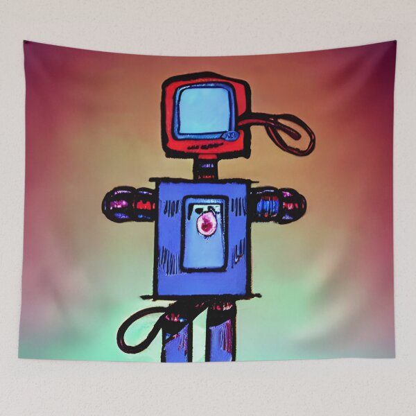 Item preview, Robot in the style of famous art. designed and sold by CRAFTER-MEDIA.