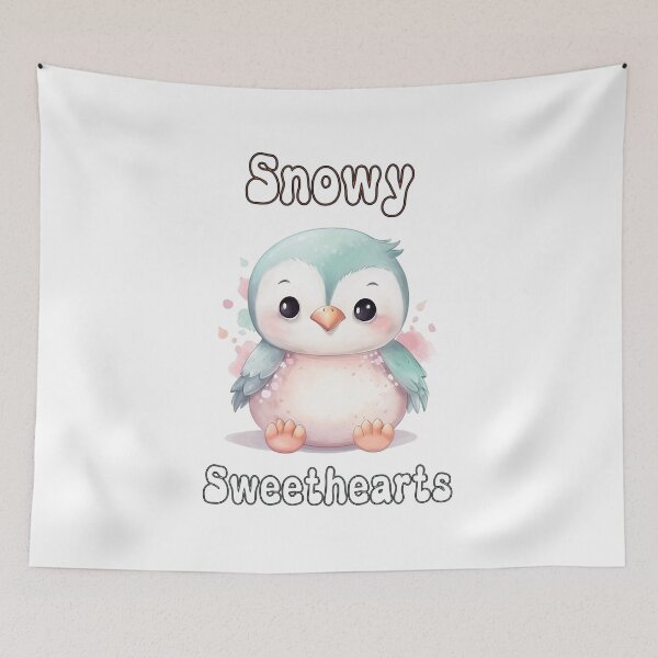 Item preview, Adorable Penguin Art : Snowy Sweethearts designed and sold by Dream-Palette.