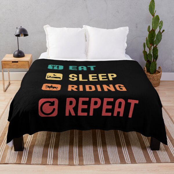 Item preview, Eat, sleep, riding, repeat. Horse Riding shirt designed and sold by Gerald Waters.
