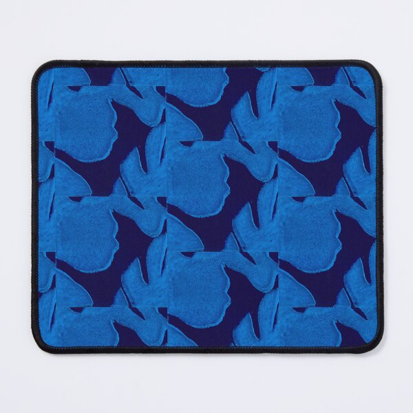 Item preview,  Relief floral print blue designed and sold by Quirkypieces.