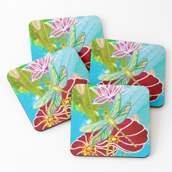 Item preview, Dragonfly Over Lotus Pond designed and sold by Deborah  League.