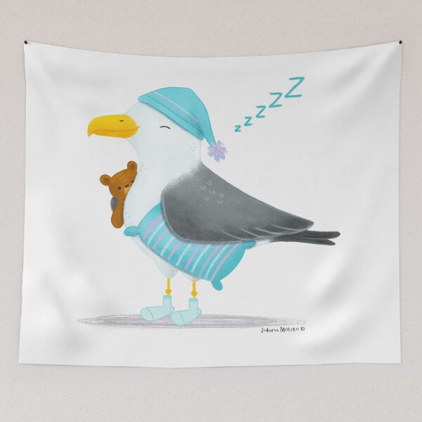 Item preview, Seagull Sleeping designed and sold by julianamotzko.