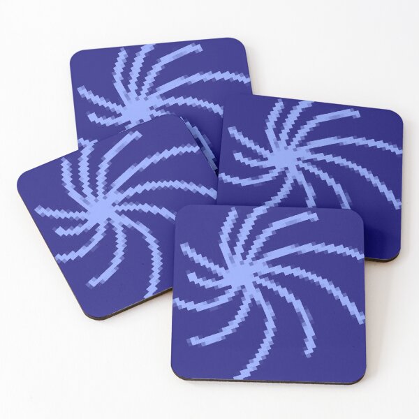 Item preview, Pastle blue firework swirl designed and sold by awsomepatterns.