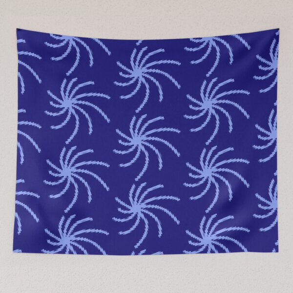 Item preview, Pastle blue firework swirl designed and sold by awsomepatterns.