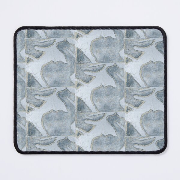 Item preview, Relief floral print grey designed and sold by Quirkypieces.