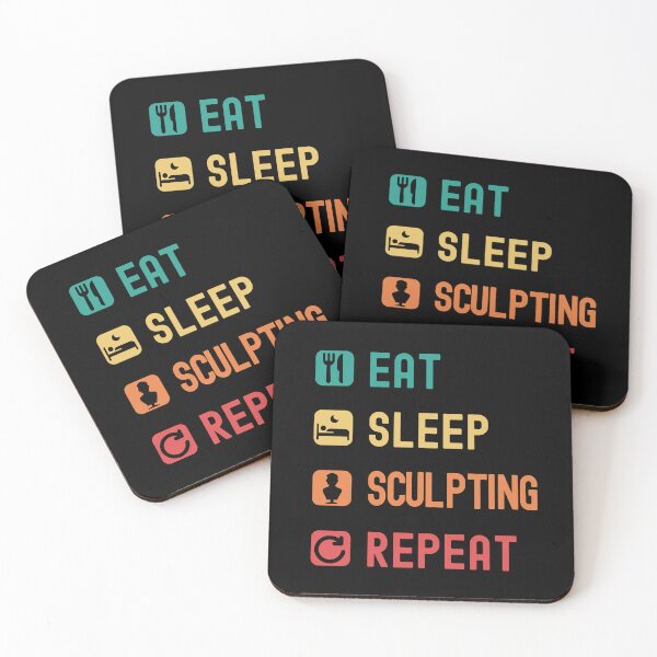 Item preview, Eat, sleep, sculpting, repeat designed and sold by Gerald Waters.