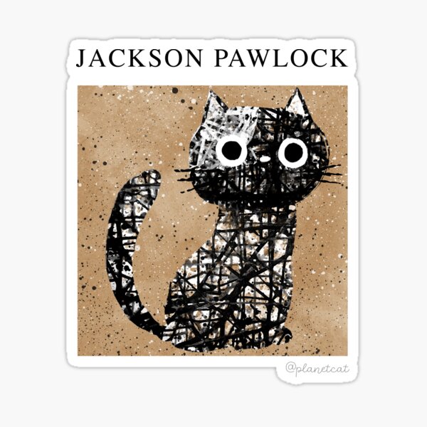 Artikel-Vorschau von Jackson Pawlock Katzenkünstler, designt und verkauft von PlanetCatArt.