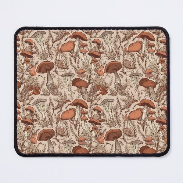 Item preview, Botanical simple boho pattern mushrooms designed and sold by SinozShop.