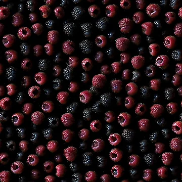 Artwork thumbnail, Delicious Raspberries by SvahaDesigns
